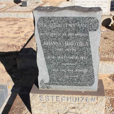 ESTERHUIZEN Johanna Dorothea nee MEYER 1897-1957