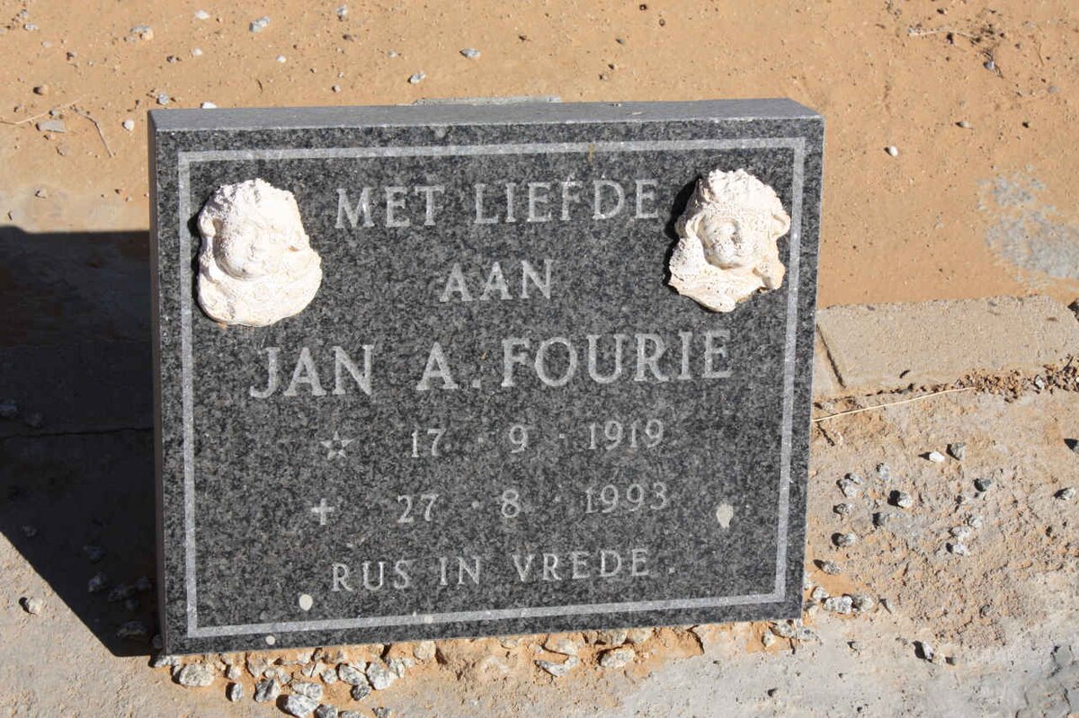 FOURIE Jan A. 1919-1993