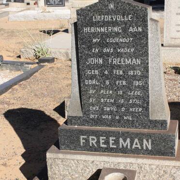 FREEMAN John 1870-1951