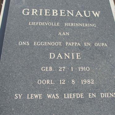 GRIEBENAUW Danie 1910-1982