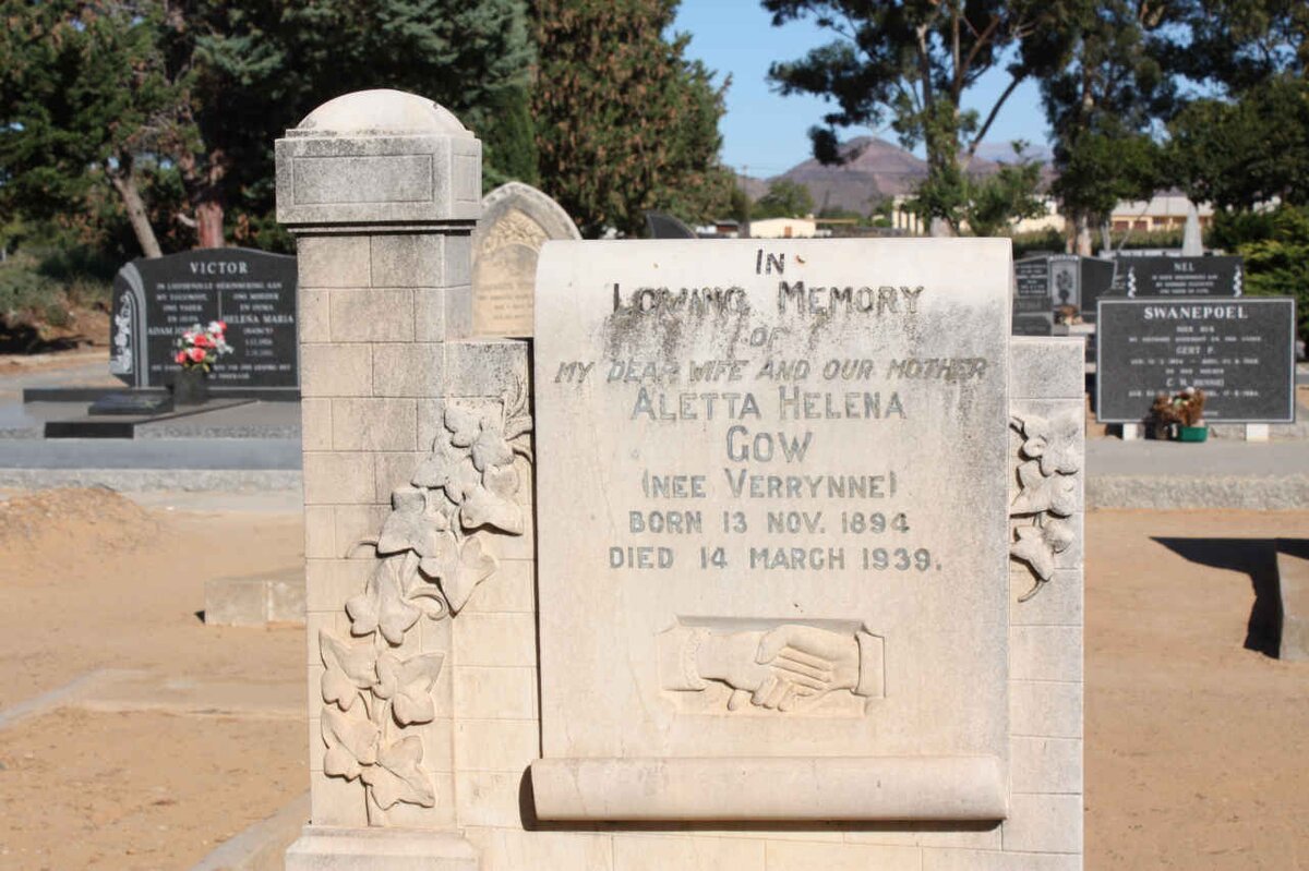 GOW Aletta Helena nee VERRYNNE 1894-1939