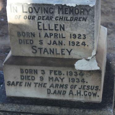 GOW Ellen 1923-1924 :: GOW Stanley 1934-1934