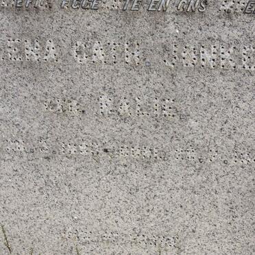 JONKER Helena Cath. ?