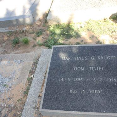 KRUGER Marthinus G. 1885-1978