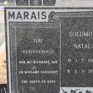 MARAIS Solomon Natal 1910-1978
