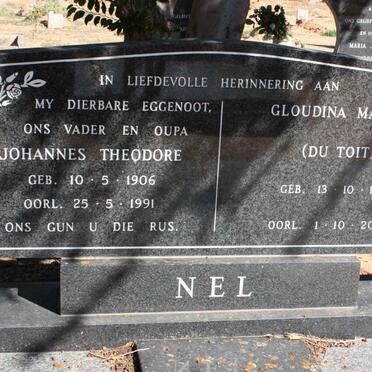 NEL Johannes Theodore 1906-1991 &amp; Gloudina Maria DU TOIT 1911-2003