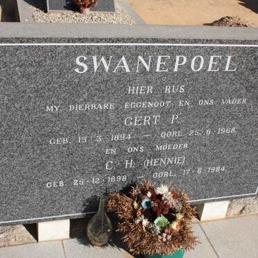 SWANEPOEL Gert P. 1894-1968 &amp; C.H. 1898-1984