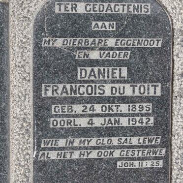TOIT Daniel Francois, du 1895-1942