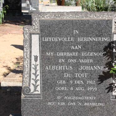 TOIT Albertus Johannes, du 1912-1959