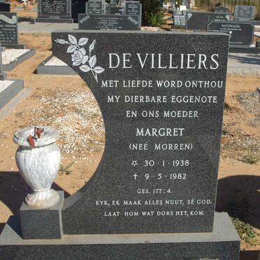 VILLIERS Margret, de nee MORREN 1938-1982