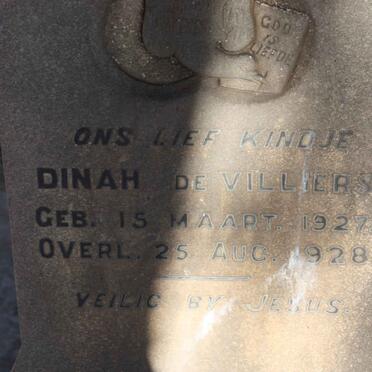 VILLIERS Dinah, de 1927-1928