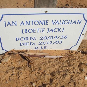 VAUGHAN Jan Antonie 1936-2003