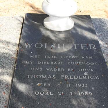 WOLHUTER Thomas Frederick 1923-1989