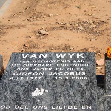 WYK Gideon Jacobus, van 1927-2006