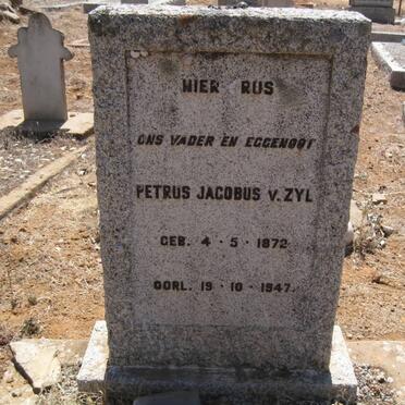 ZYL Petrus Jacobus, van 1872-1947