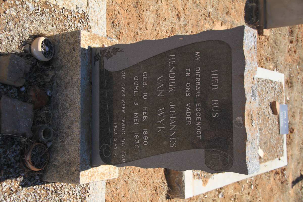 WYK Hendrik Johannes, van 1890-1930