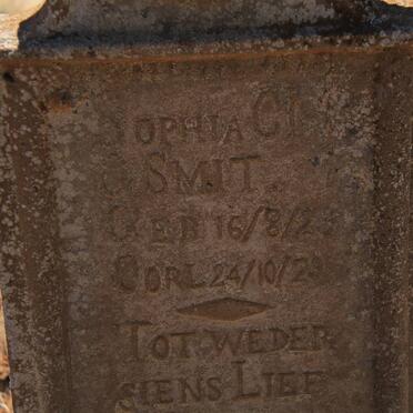 SMIT Sophia C. 1923-1923