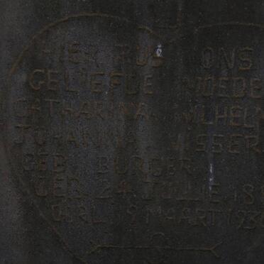 VISSER Catharina Wilhelmina Johanna nee BURGER 1881-1930