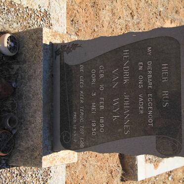 WYK Hendrik Johannes, van 1890-1930