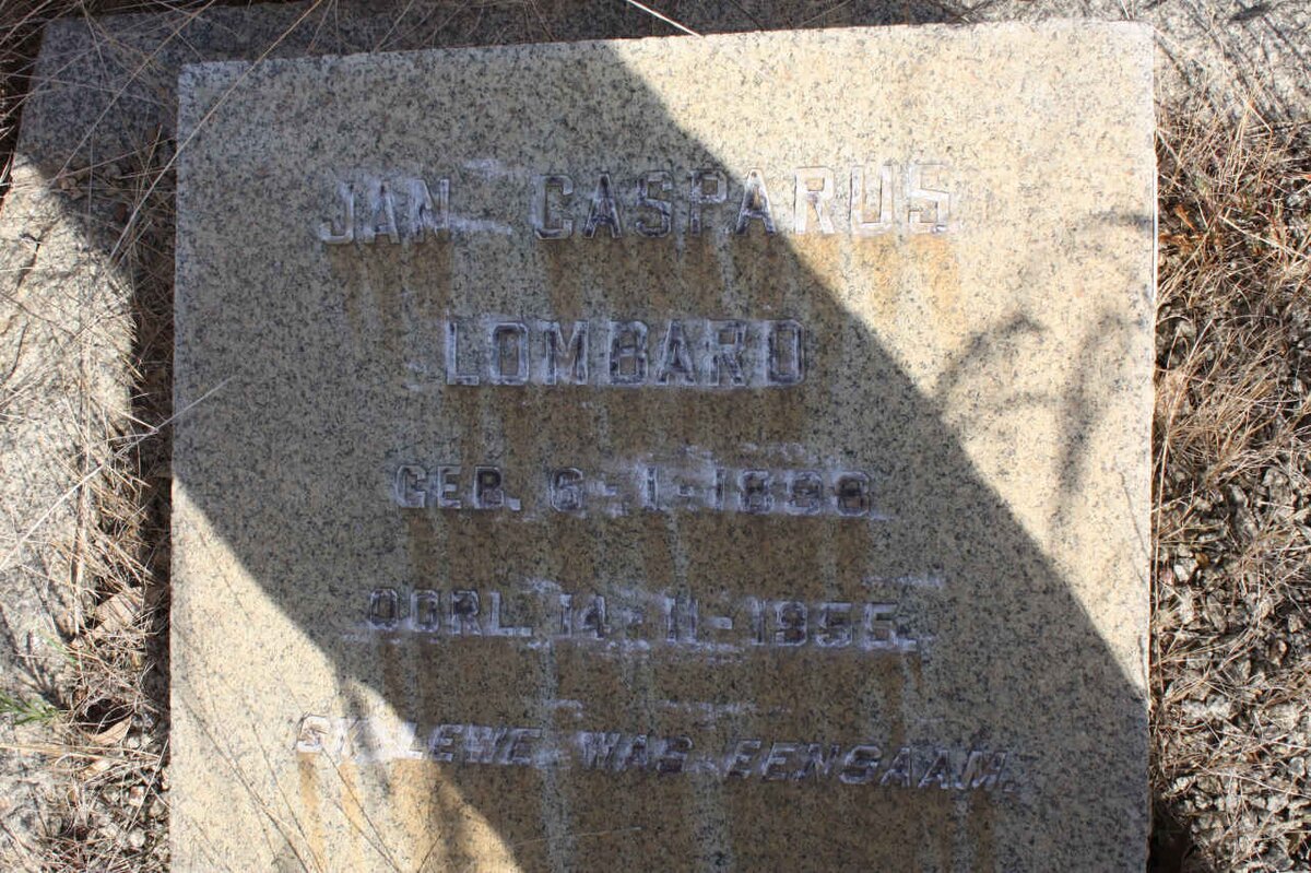 LOMBARD Jan Casparus 1898-1955