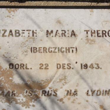 THERON Elizabeth Maria nee BERGZICHT -1943