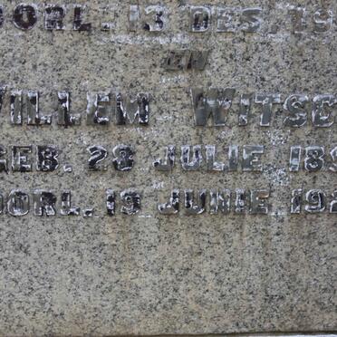 WITSCHE Willem 1854-1928 &amp; Magdalena ROSSOUW 1863-1924