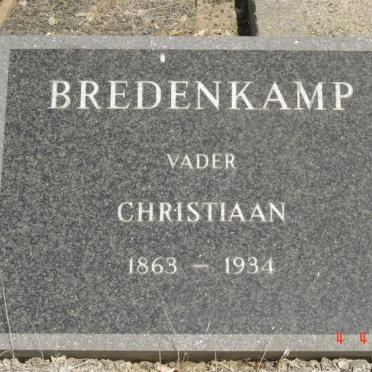 BREDENKAMP Christiaan 1863-1934