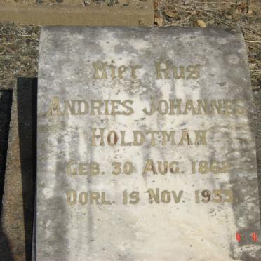HOLDTMAN Andries Johannes 1862-1933