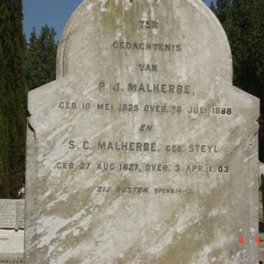 MALHERBE P.J. 1825-1888 &amp; S.C. STEYL 1827-1903