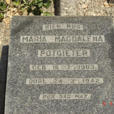 POTGIETER Maria Magdalena 1903-1942