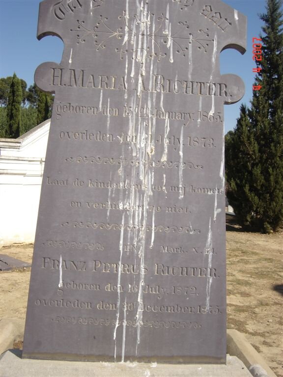 RICHTER H. Maria A. 1865-1873 :: RICHTER Frans Petrus 1872-1875