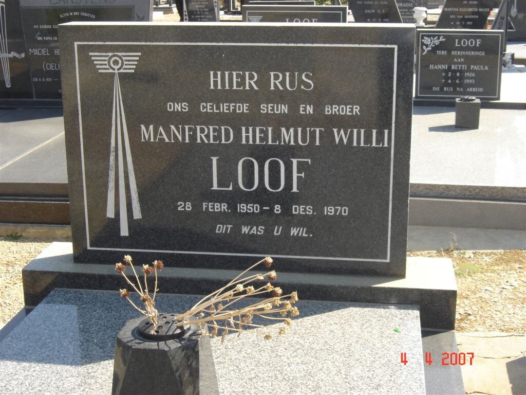 LOOF Manfred Helmut Willi 1950-1970