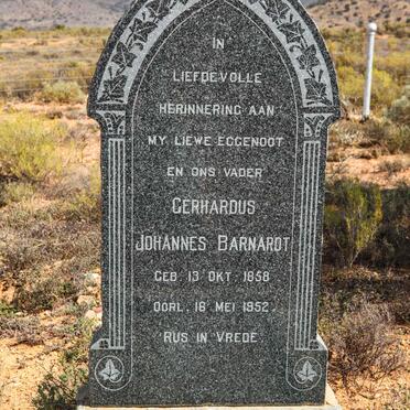 BARNARDT Gerhardus Johannes 1858-1952