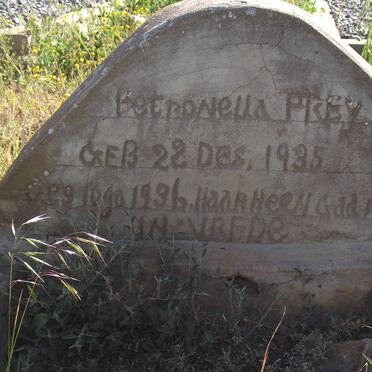 FREY Petronella 1935-1936