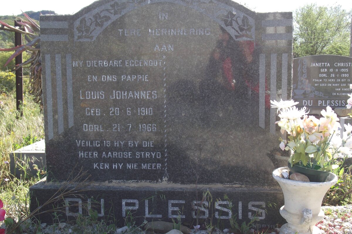 PLESSIS Louis Johannes, du 1910-1966