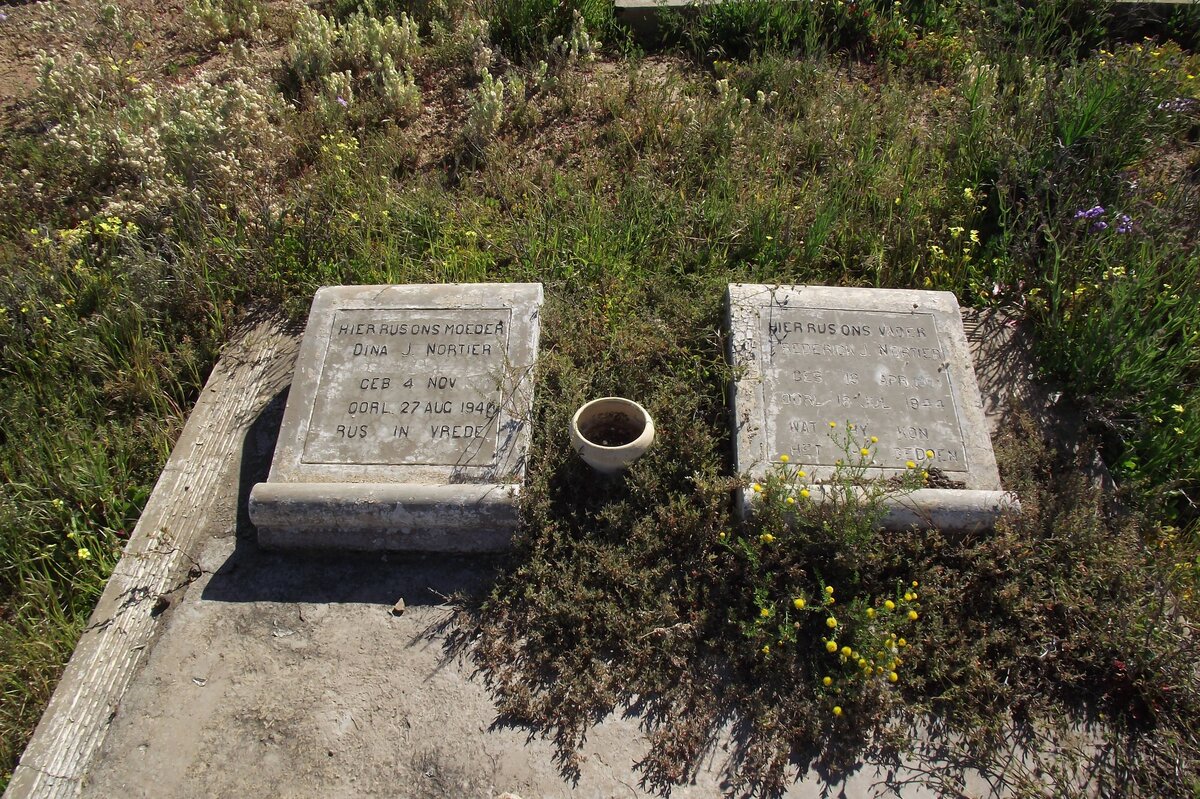 NORTIER Frederick J. 1864-1944 &amp; Dina J. 1877-1940