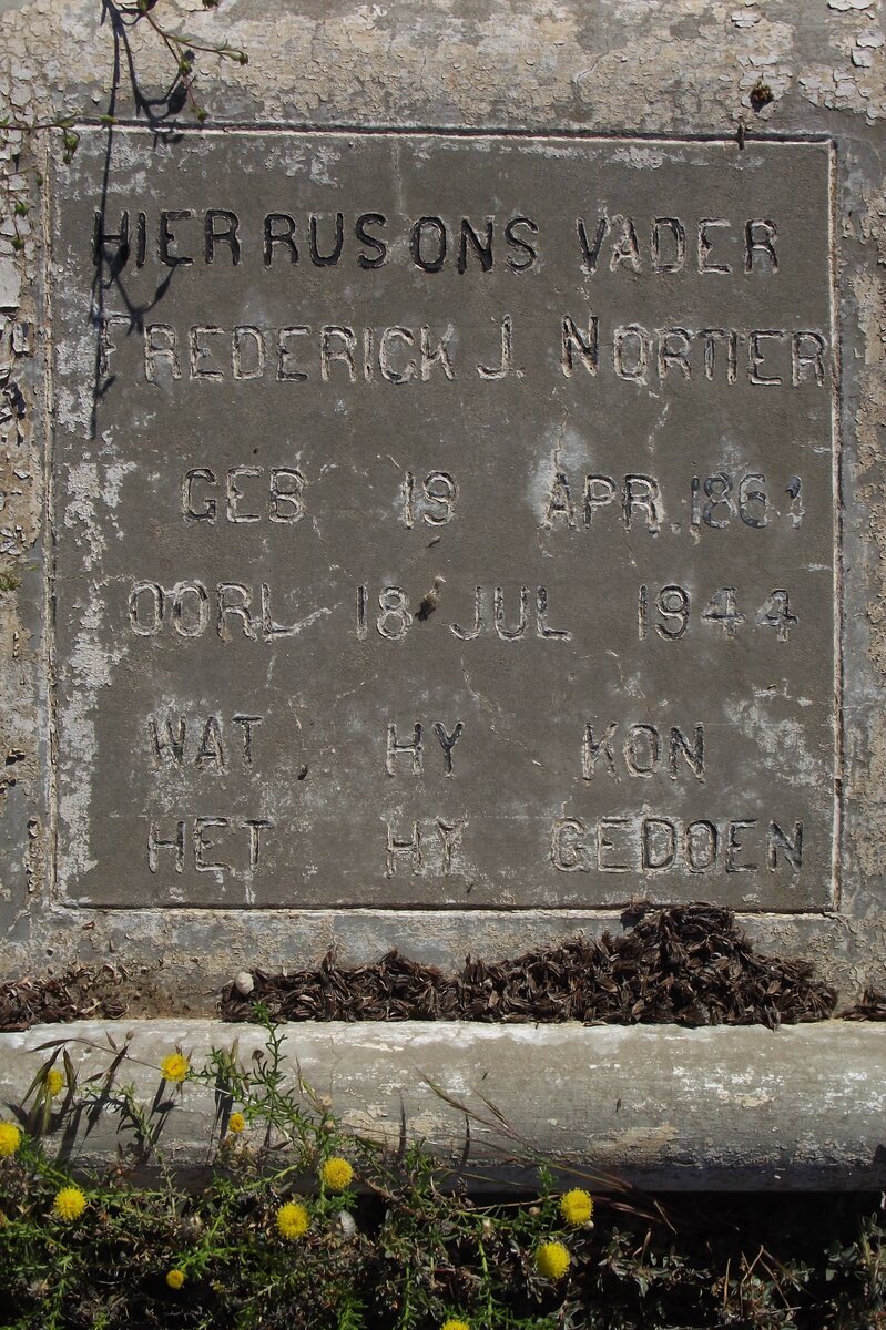 NORTIER Frederick J. 1864-1944