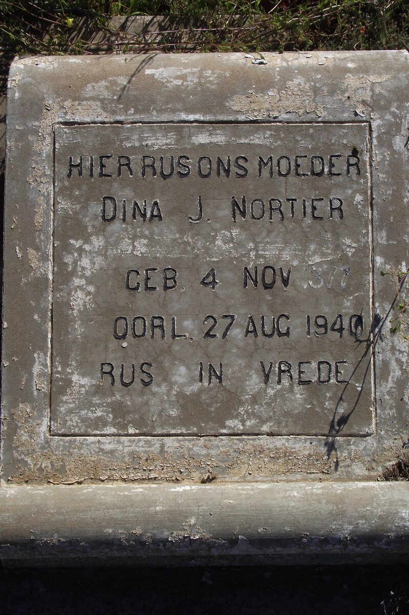 NORTIER Dina J. 1877-1940