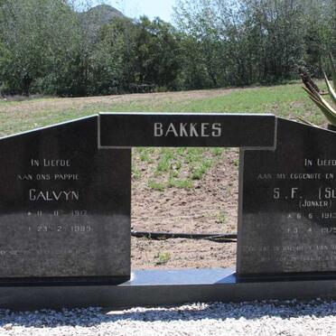 BAKKES Calvyn 1917-1989 &amp; S.F. JONKER 1913-1975