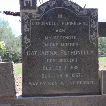 ROOYEN Catharina Petronella, van nee JONKER 1898-1967