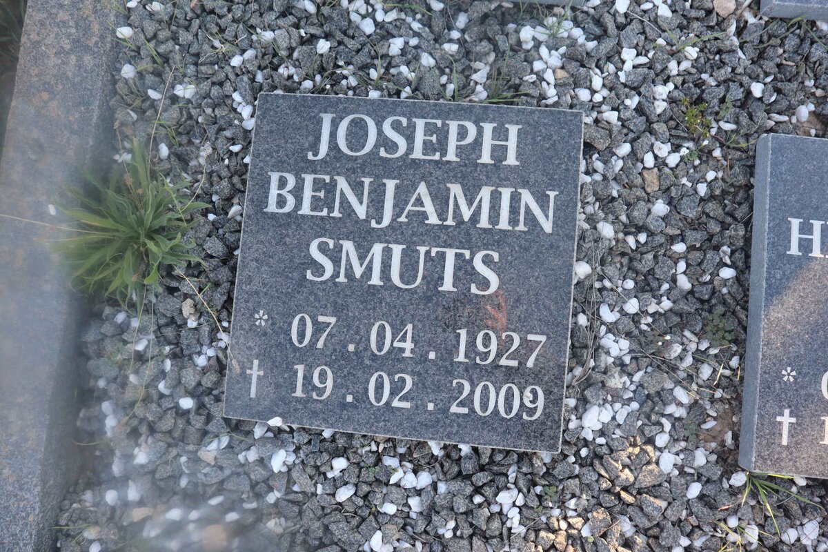 SMUTS Joseph Benjamin 1927-2009