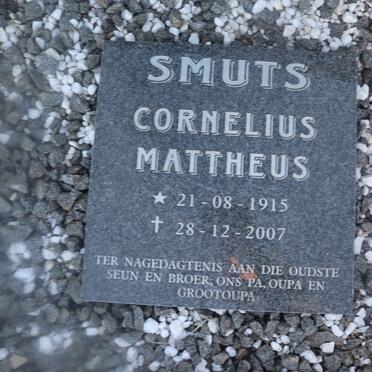 SMUTS Cornelius Mattheus 1915-2007