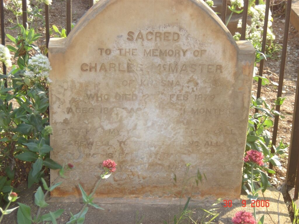 McMASTER Charles -1879