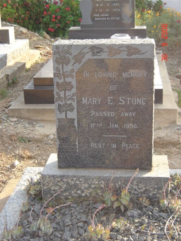 STONE Mary E  -1956