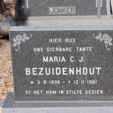 BEZUIDENHOUT Maria C.J. 1905-1981