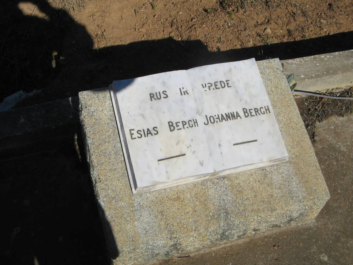 BERGH Esias &amp; Johanna