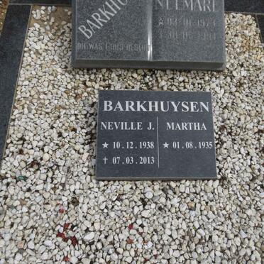 BARKHUYSEN Neville J. 1938-2013 &amp; Martha 1935- :: BARKHUIZEN Nelmare 1973-1994