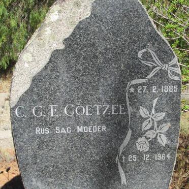 COETZEE C.G.E. 1885-1964