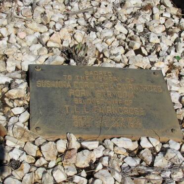 CAIRNCROSS Susanna Dorothea nee STRYDOM 1868-1903