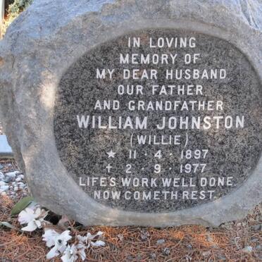 JOHNSTON William 1897-1977